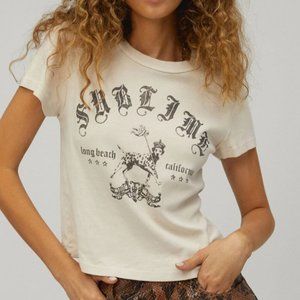 NWT Daydreamer Sublime King Pup Shrunken Tee Dirty White Sz S SOLD OUT ONLINE